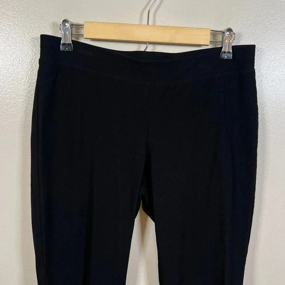 Eileen Fisher Pull On Pants Size Small Black Mid Rise Minimal Neutral Work - Picture 4 of 8